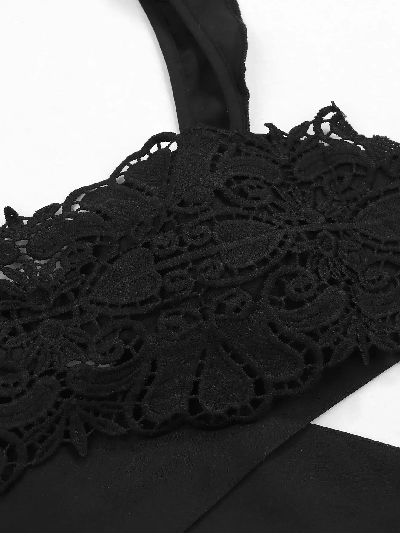 Halle Black Lace Three Piece Swimsuit for Stylish Women - Love Salve